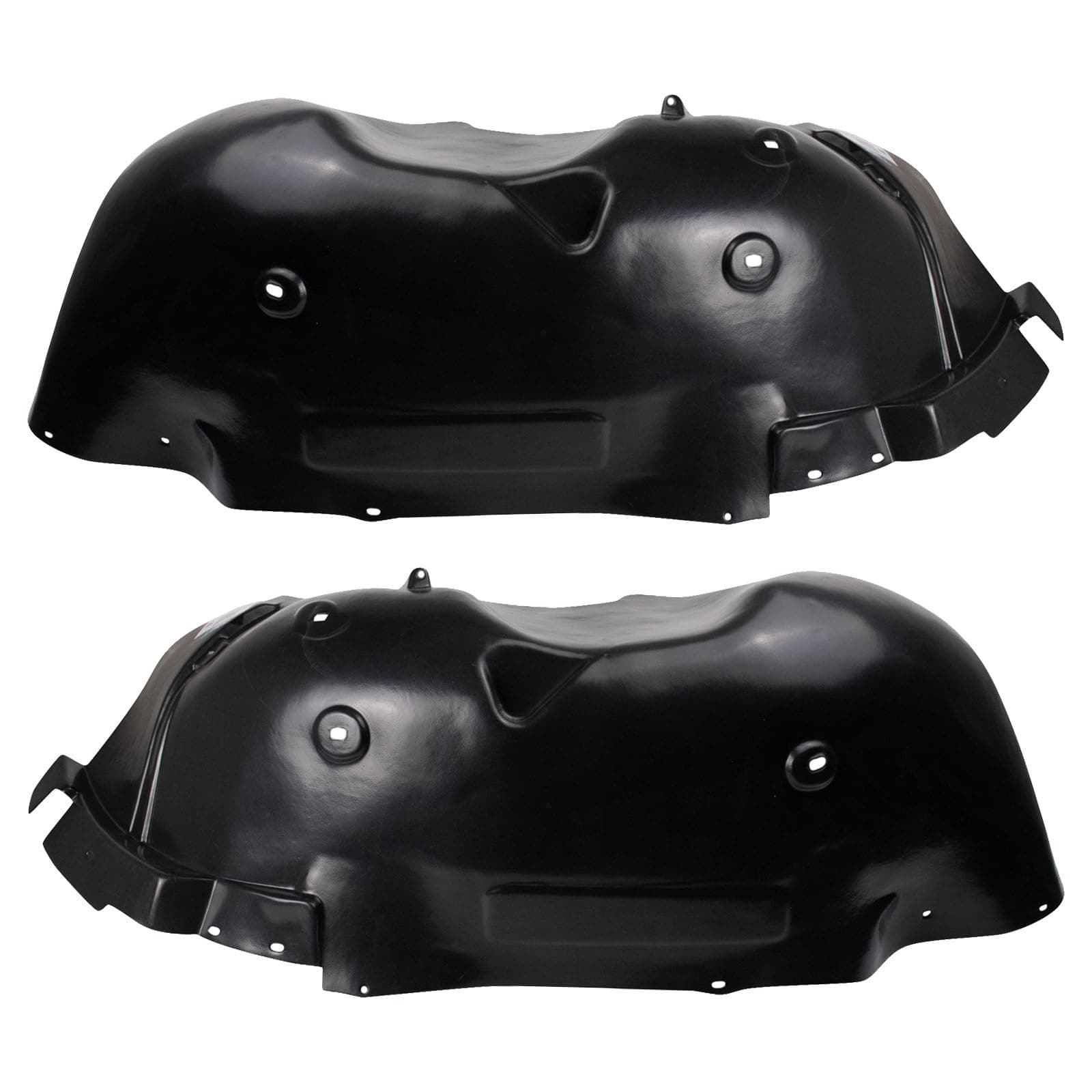 TRQ Front Driver and Passenger Side Inner Fender Liner Set Compatible with 2007-2010 GMC Sierra 2500 HD Sierra 3500 HD