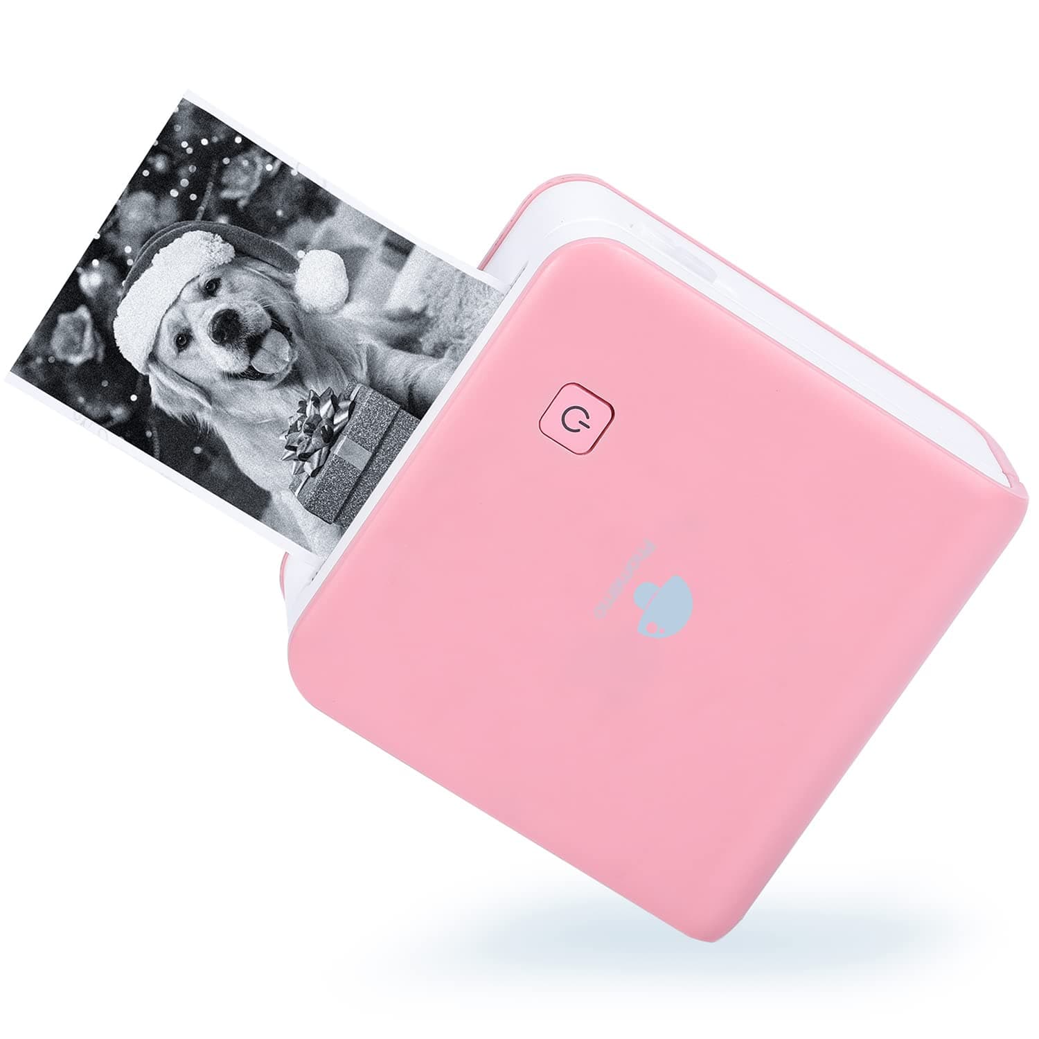 MemokingSticker Maker Machine Printer - HD 300dpi Thermal Mini Printer - 2" Inkless Printer for Pad&Phone, M02 Pro Portable Mini Pocket Thermal Printer Pink, Photo Sticker Printer Machine for DIY,Fun