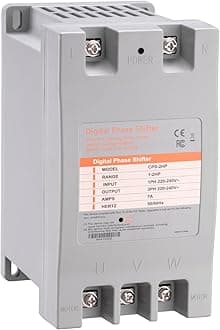 Single Phase to 3 Phase Converter，2HP 220V 3 Phase Converter，220V-240V Input/Output Digital Phase Shift for 2HP Motor