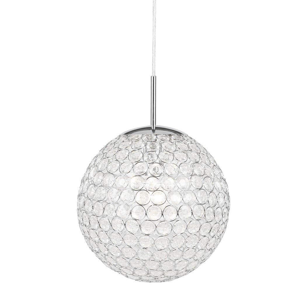 globo Ceiling Light Metal Chrome, 1xE27, 60 W, Silver