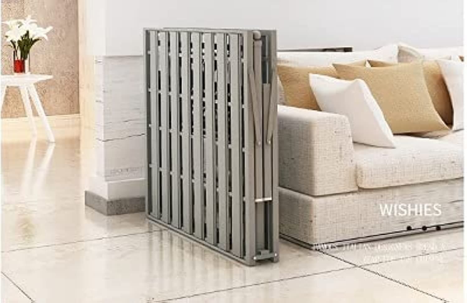 FOLDIT Folding Heavy duty Steel Bed. Single Size (190 * 90 * 70cm) Powded coat finsh, Easy to carry,