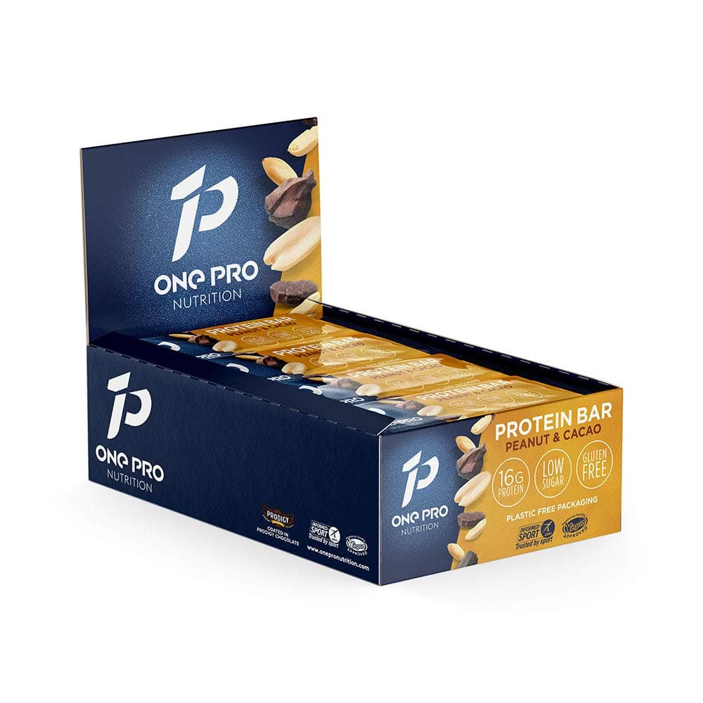 ONE PRO Nutrition Protein Bars x12 Raspberry and Chocolate Flavour, Gluten Free and Vegan Friendly Energy Bars. 17g Protein, 14g Fibre and <3g Sugar per Bar