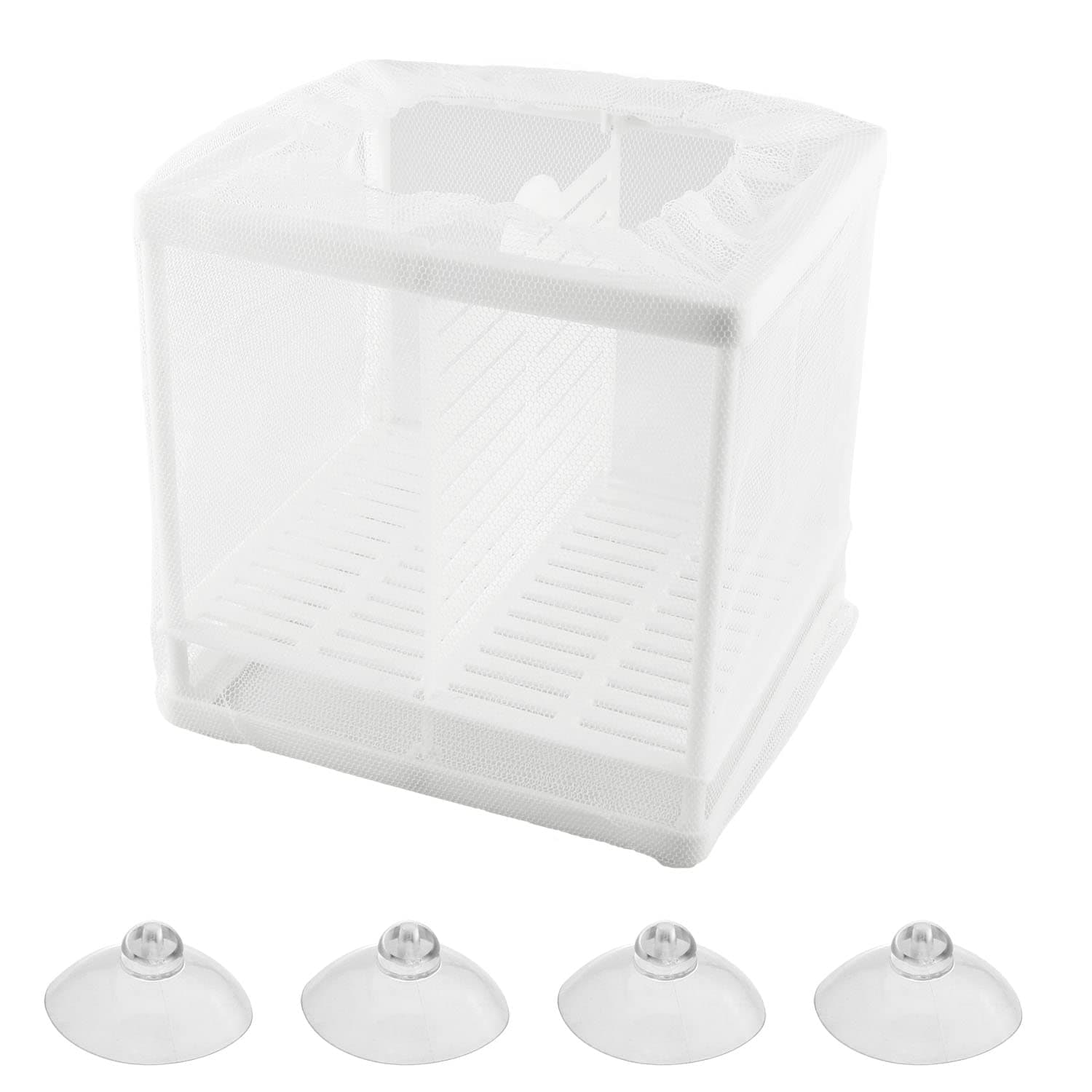 Aquarium Fish Breeder Box Fish Isolation Box Small Size (with Partition) Hatching Box Fish Breeding Incubator Net