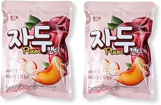 Pack of 2, Korean Hard Candy Plum Candy, Grape Candy (Plum)