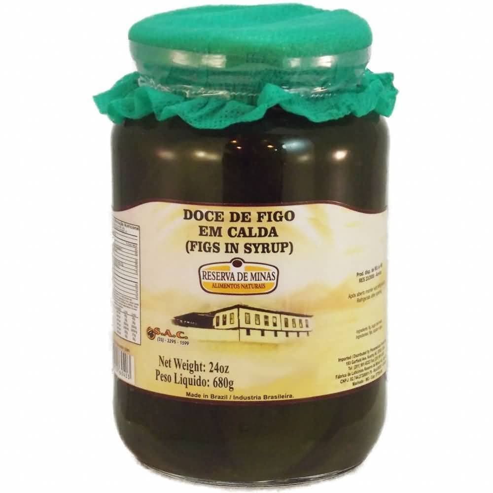 Figs in Syrup - Doce de Figo em Calda - Reserva de Minas - 24oz. (680g)