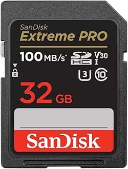 32GB Extreme PRO RescuePRO Deluxe SDHC+ card, up to 100MB/s, UHS-I, Class 10, U3, V30