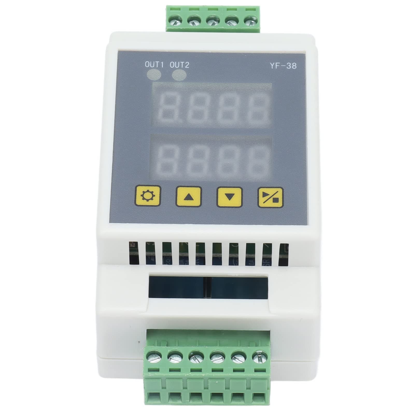 2 Channel Relay, Pulse Multifunction YF-38 Adjustable Delay Module Switch 10A Cycle Timing for Solenoid Valve for Water Pump for Light Strip(DC7-27V)