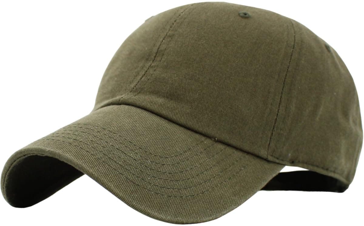 Classic Unisex Cotton Adjustable Low Crown Baseball Cap – Plain Dad Hat