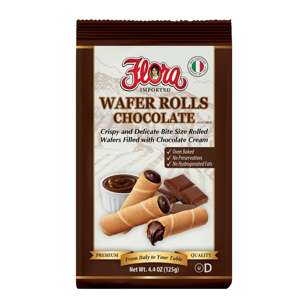 Flora Imported Wafer Rolls (Chocolate)