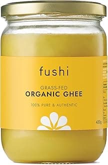 Organic Ghee 420g – Organic Certified | English Ghee | Vegetarian, Clarified Pure Ayurveda Grass Fed Butter | Ghee Butter from Free Range Grass Fed Cows | Healthy Cooking, Nutrition