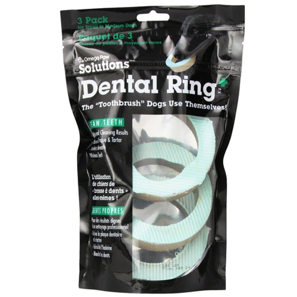 Omega PawDog Dental Ring Solutions, 3-Pack, Large