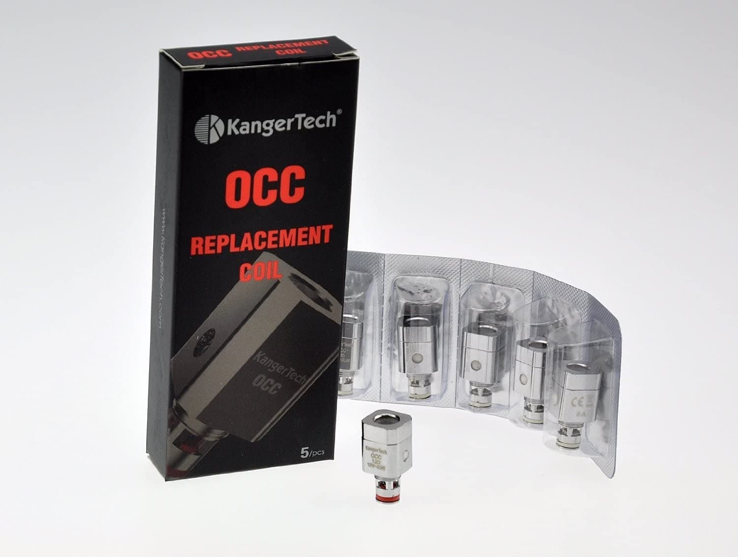 Presenting KangerTech OCC Coils for Kanger Kits/Tanks | 0.5ohm | 5 Pack | TVDC, 2ml Cartridge, No Nicotine
