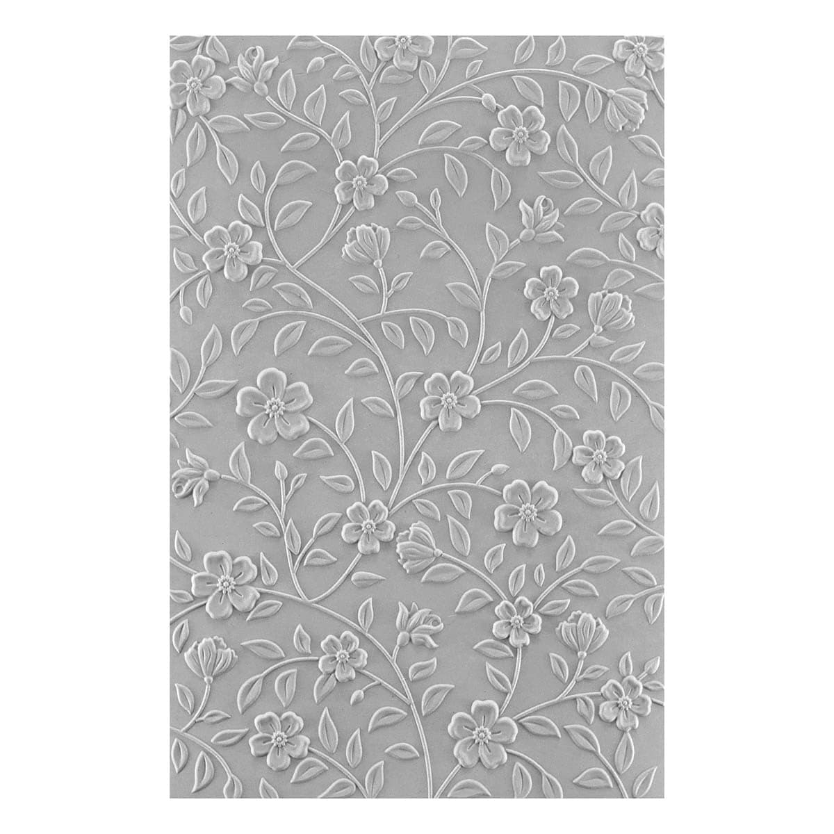 Spellbinders Flowers & Foliage Embossing Folder, Clear