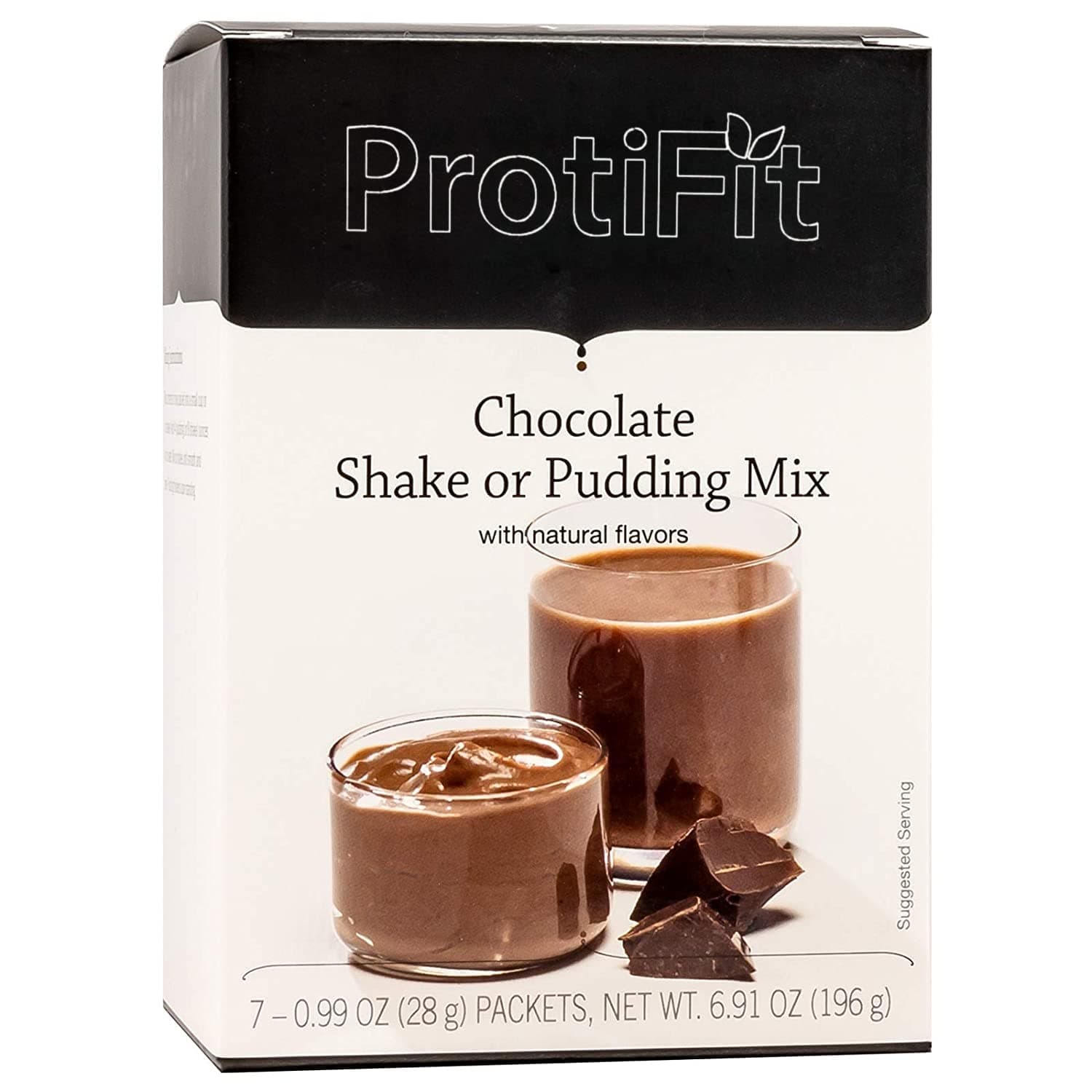 High Protein Pudding/Shake Mix, 15g Protein, Low Calorie, Low Fat, Low Carb, Aspartame Free, Idea Protein Compatible, Meal Replacement, 7 Servings Per Box (Chocolate)
