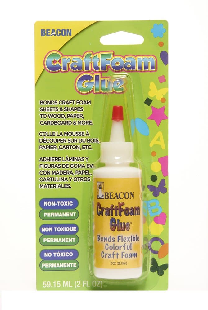 Beacon Craft Foam Glue CF2OZ 59 ml Medium Dries Bottle, Clear, White