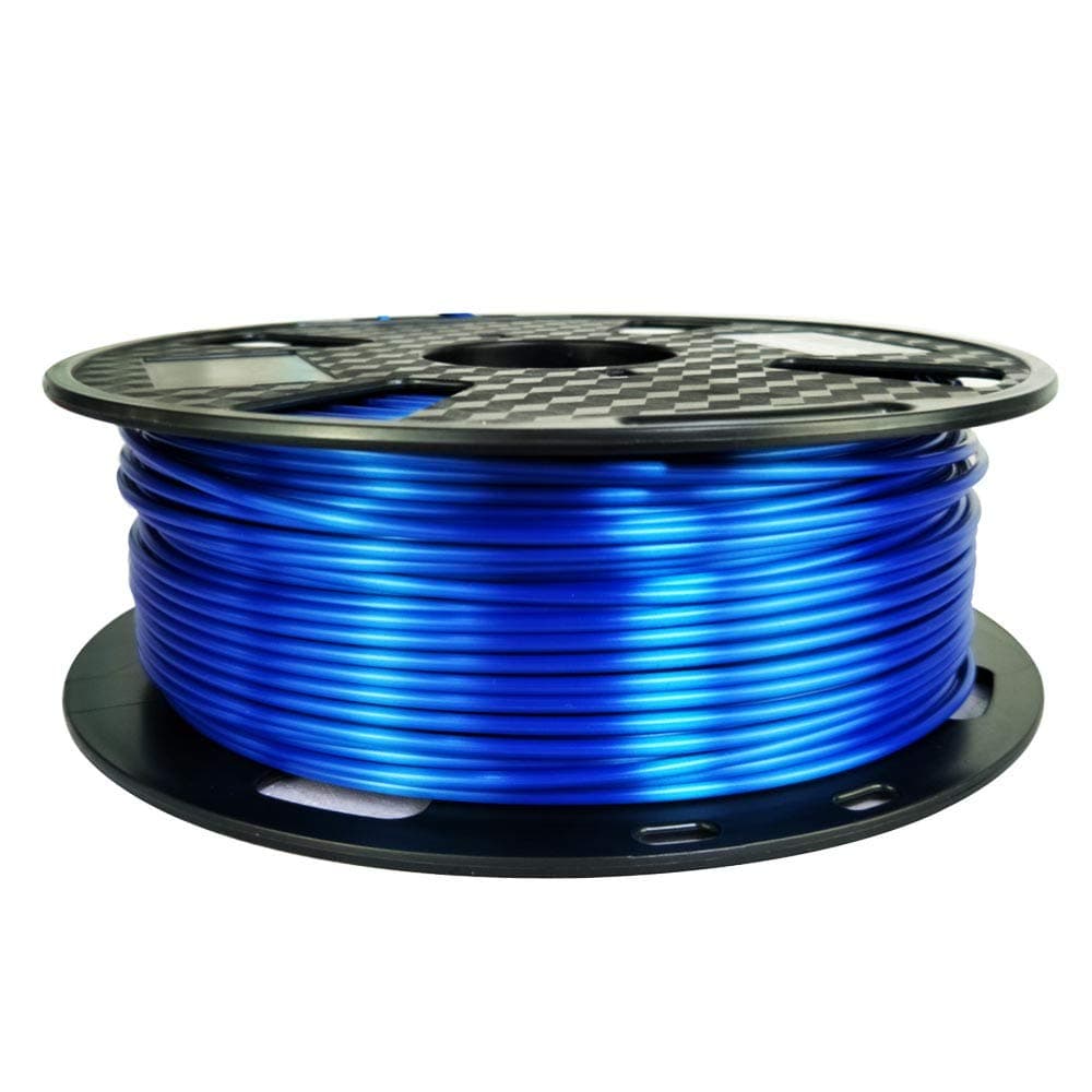 CC3D 2.85mm Silk Sapphire Blue 3D Printer PLA Filament - 1KG (2.2LBS) - Shiny Dark Deep Blue Material