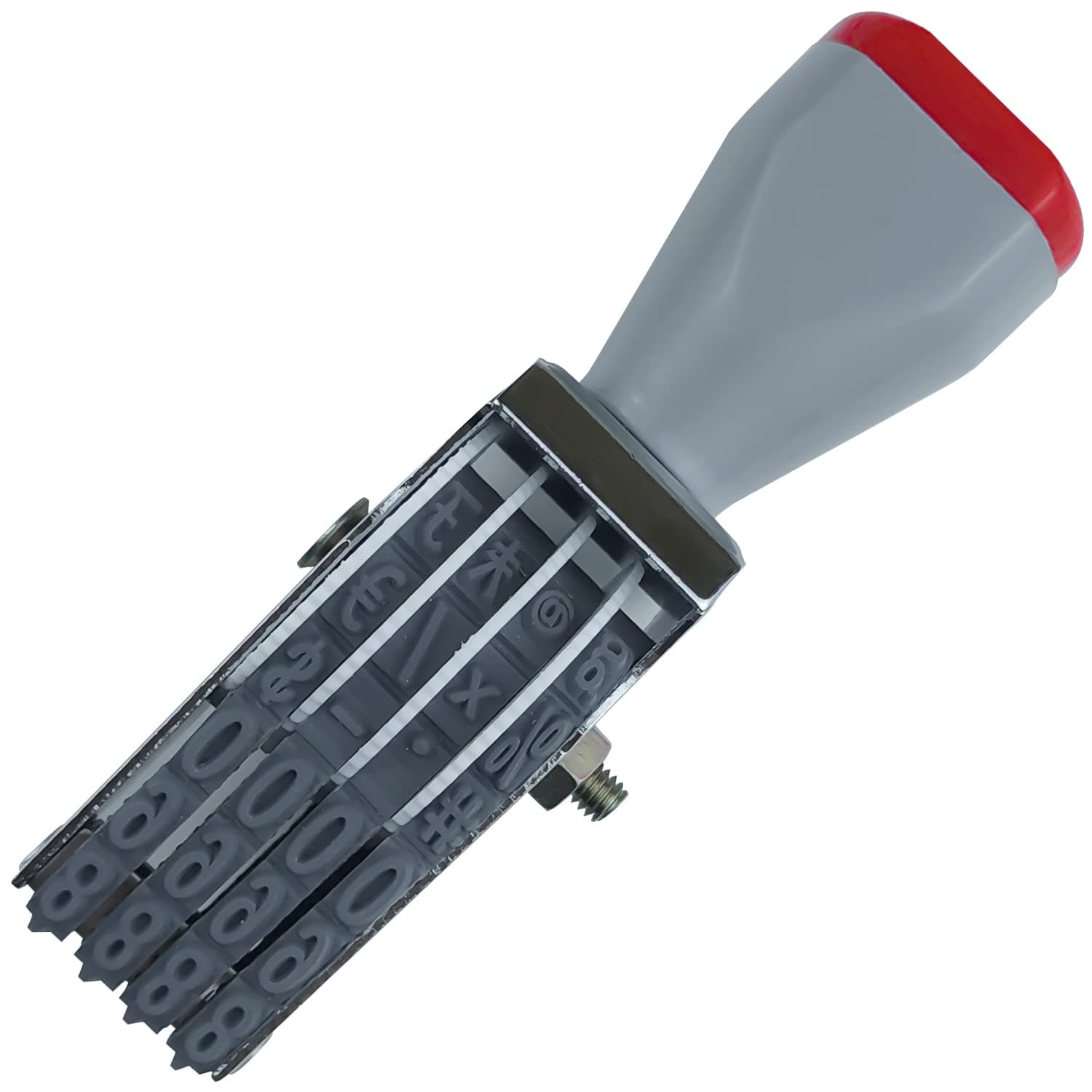 4 Digit Number Roller Stamps - SUUJI Changeable Number Stamp Egg Date Stamp Personalized Symbol Rolling Wheel Multi-Function DIY Rubber Scrapbooking Roller Stationery Office Business Stamps