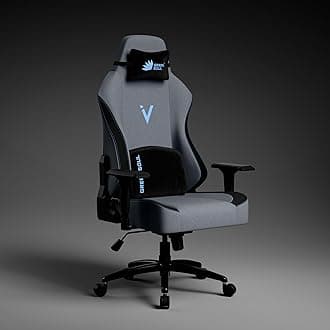 Green Soul Vision Multi-Functional Ergonomic Gaming Chair, Premium Fabric Chair with Adjustable Neck & Lumbar Pillow, 4D Adjustable Armrests & Heavy Duty Metal Base (Slate)