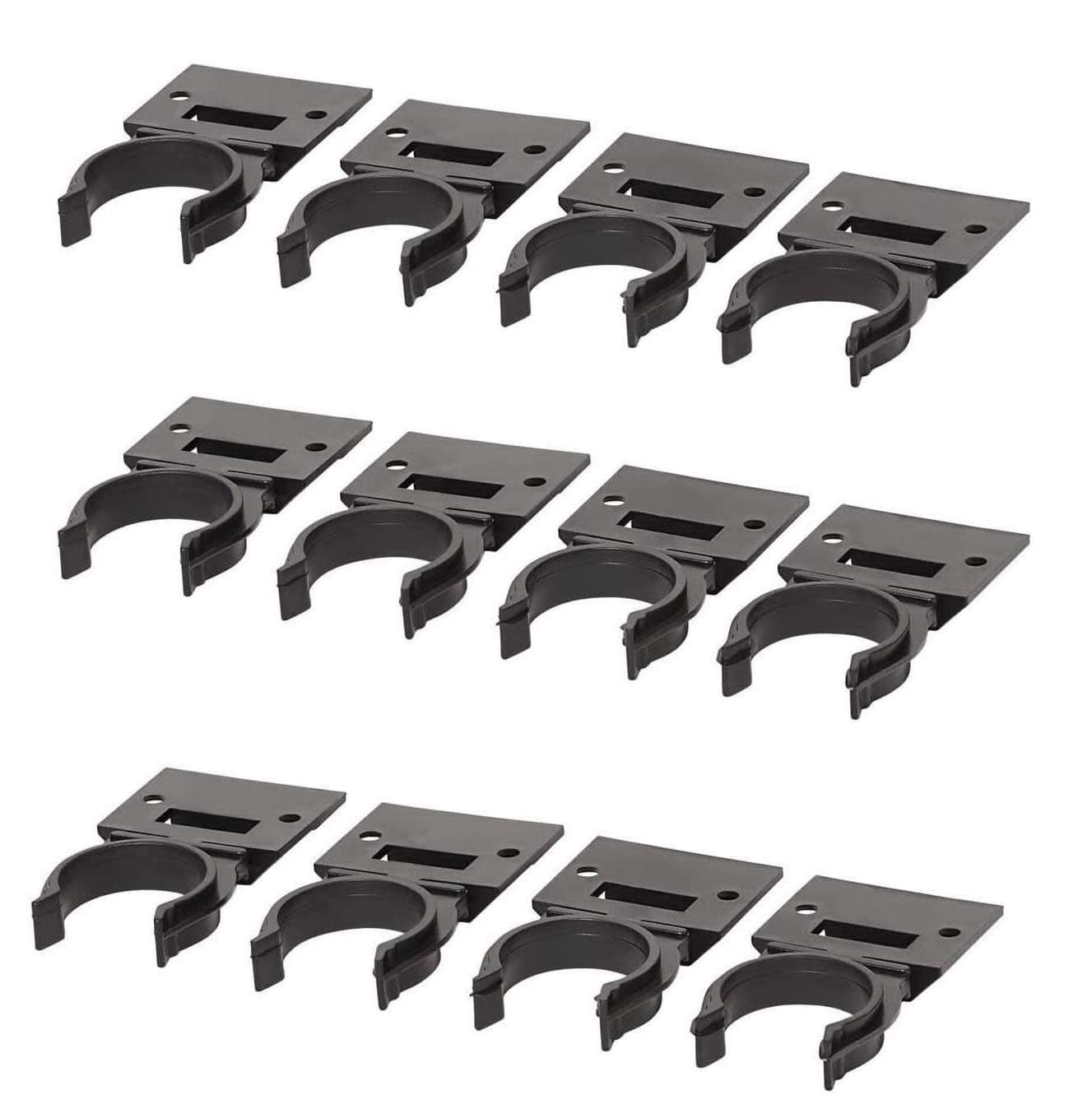 B&Q Plinth Clips with Attaching Bracket - Includes Fixing Screws (3X Pack of 4 (12 Total))