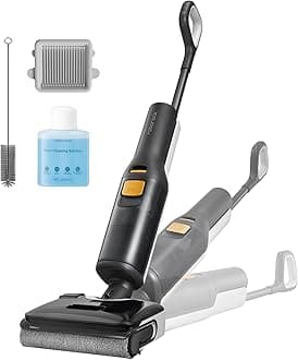 roborock F25 BX Wet Dry Vacuum Cleaner, Cordless Vacuum Mop All in One with 20000Pa, 194°F Hot Air Flash Drying & Self Cleaning, Zero-Tangle Wet Mop Cleaner for Hard Floor, 180° Lie Flat