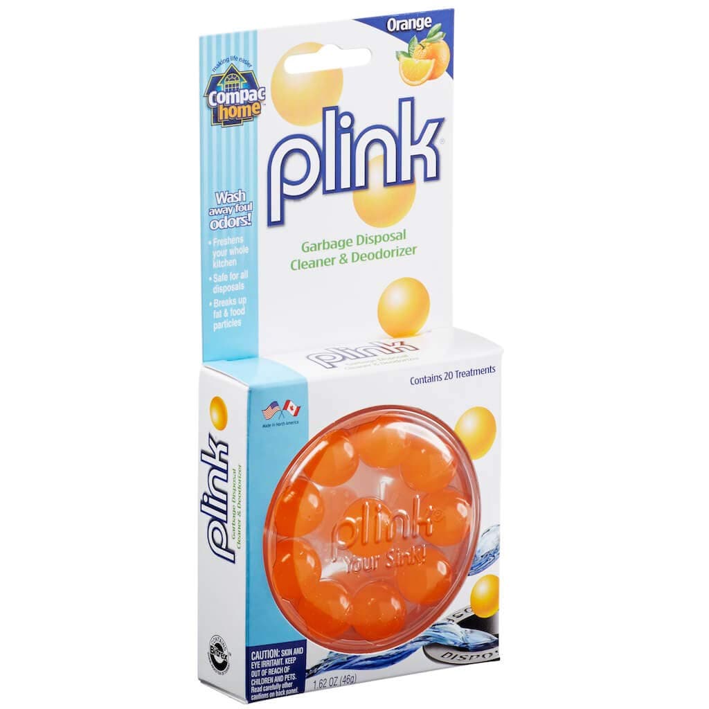 Compac Plink Scented Garbage Disposal Cleaner & Deodorizer, Orange, 80 Count