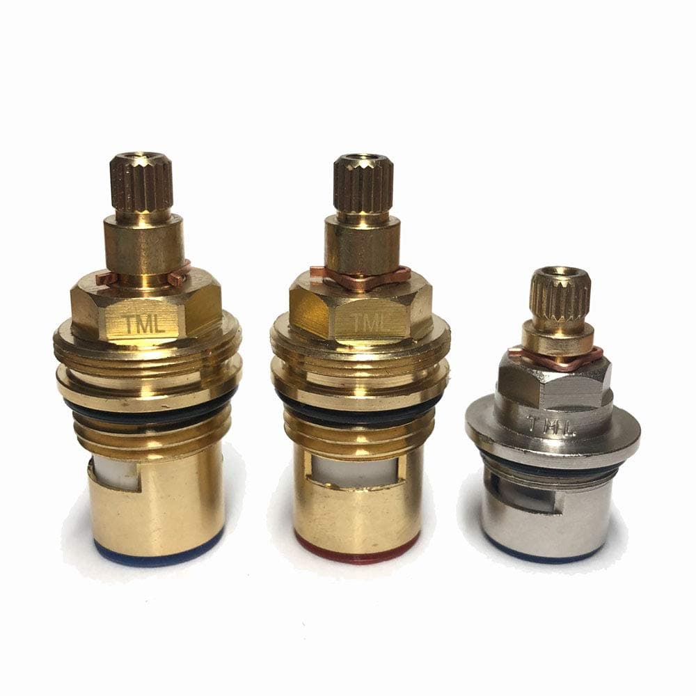 Brita Torlan/Kelda Paini 3 Way Filter Tap Replacement Ceramic Compatible Cartridges (Set of 3 Valves Hot/Cold/Filter)