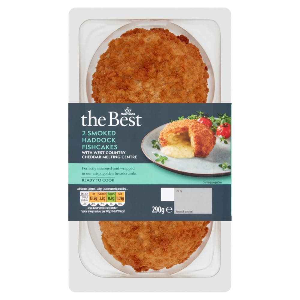 The Best 2 Haddock Fish Cake with Davidstow Cheddar Saucy Centre 290g