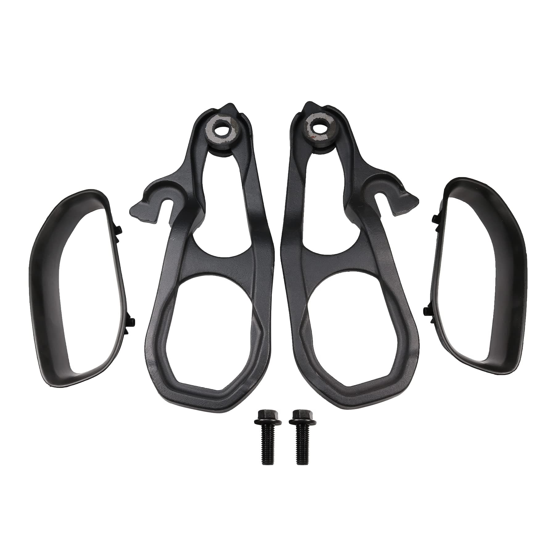 JDMSPEED New Front Tow Hooks Left & Right With Hardware Black Replacement For Ram 1500 DT 2019 2020