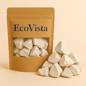 Kaolin Edible Clay Chunks | 100% Natural & Food Grade | White Kaolin Chunks for Eating, Skincare, and Cosmetics | 4 oz (113g)