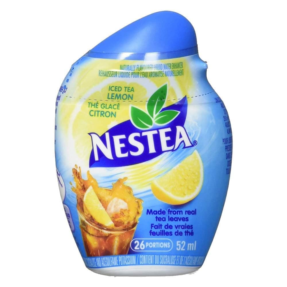 NESTEA Iced Tea Liquid Lemon Bottles 52ml, 12-Pack (Imported from Canada)