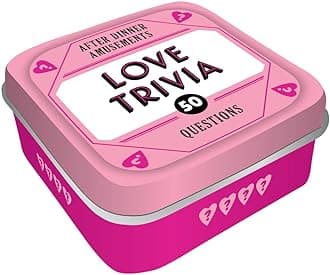 Chronicle Books Kid After Dinner Amusements Love Trivia Tabletop Game, Pink