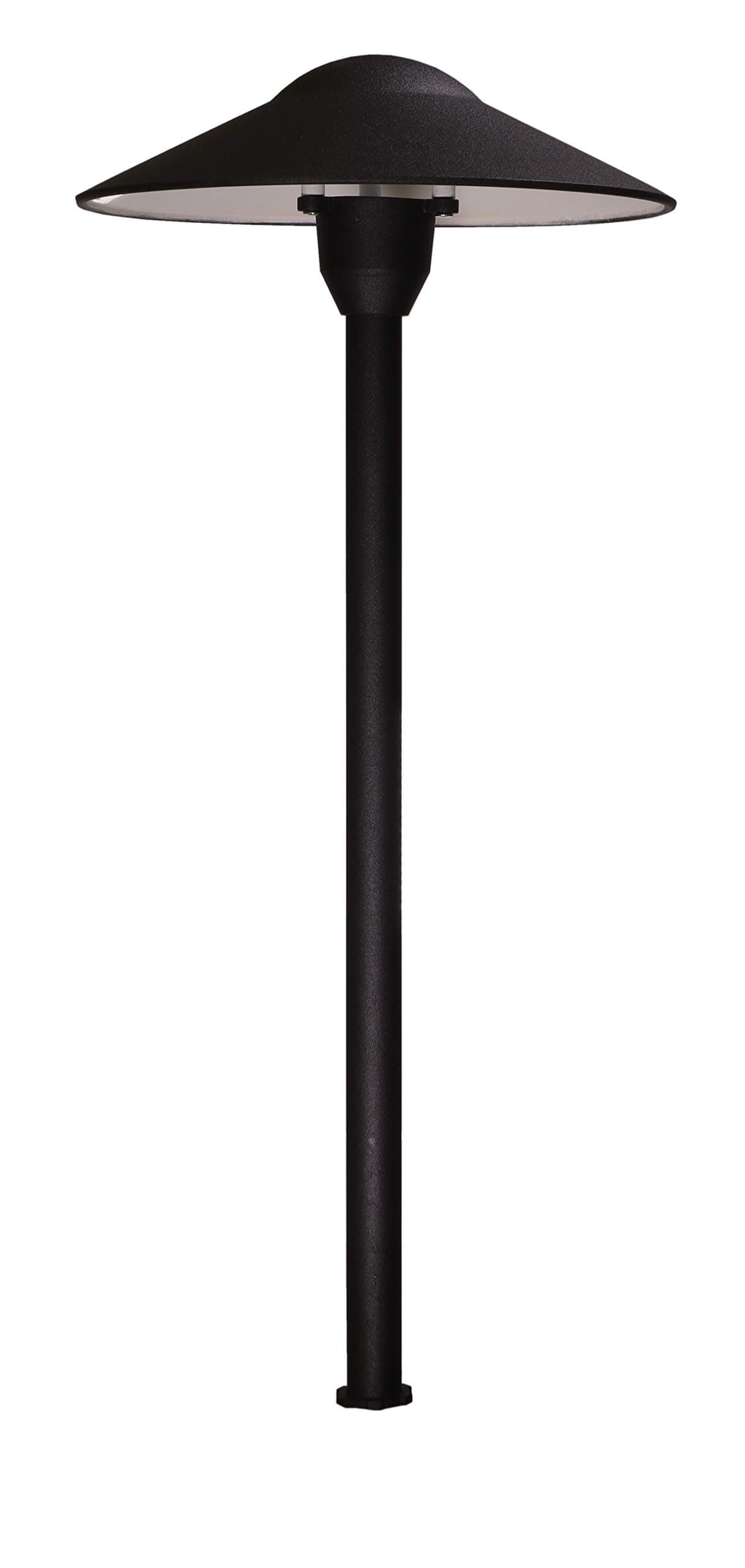 Best Pro Lighting 12V Landscape Lighting LED Mushroom Pathway Light in Black Finish (BPL301BLKLED)