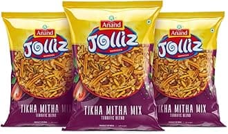 TASTEA Anand Jolliz namkeen mix | Tikha Mitha Mix Namkeen | Ready To Eat Snack | Indian Snack | Chai Time Namkeen | 200 gm each | Pack of 10