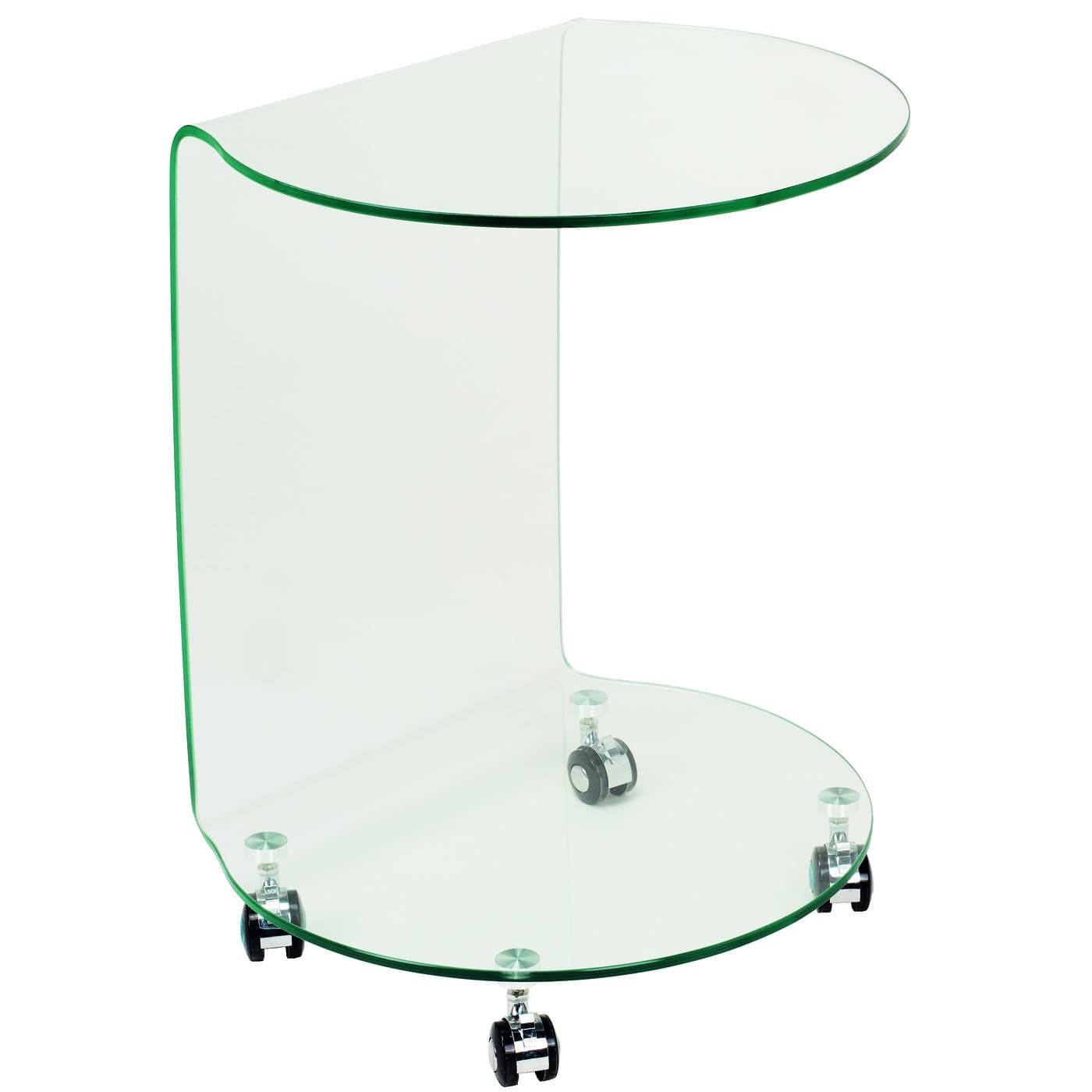 Belssia Side Table with Wheels, 45 x 40 x 58 cm