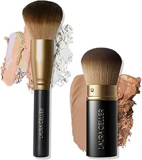 Blending Beauties Two-Piece Makeup Brush Gift Set for Powders and Foundation