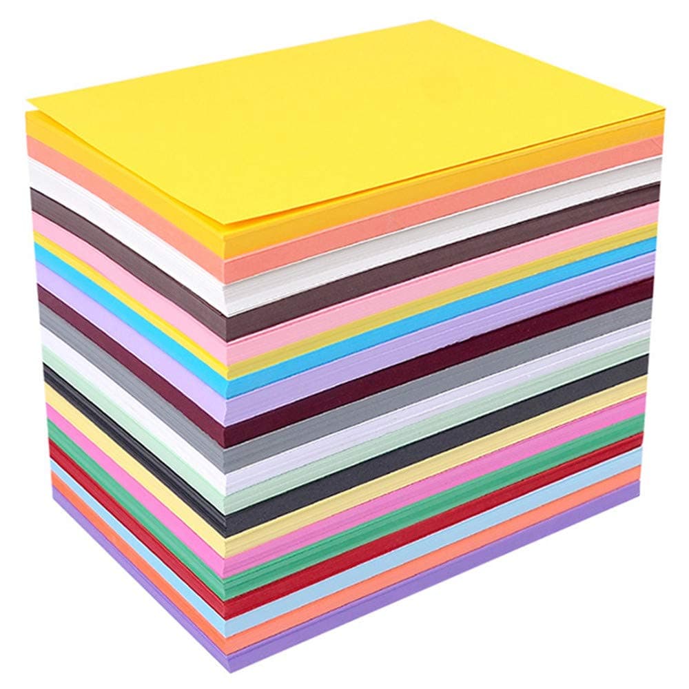 50 Sheets Pack Assorted Coloured Pastel Paper Card Thicken 230 GSM 3D Print Drawing Papers A4(297mm*210mm)