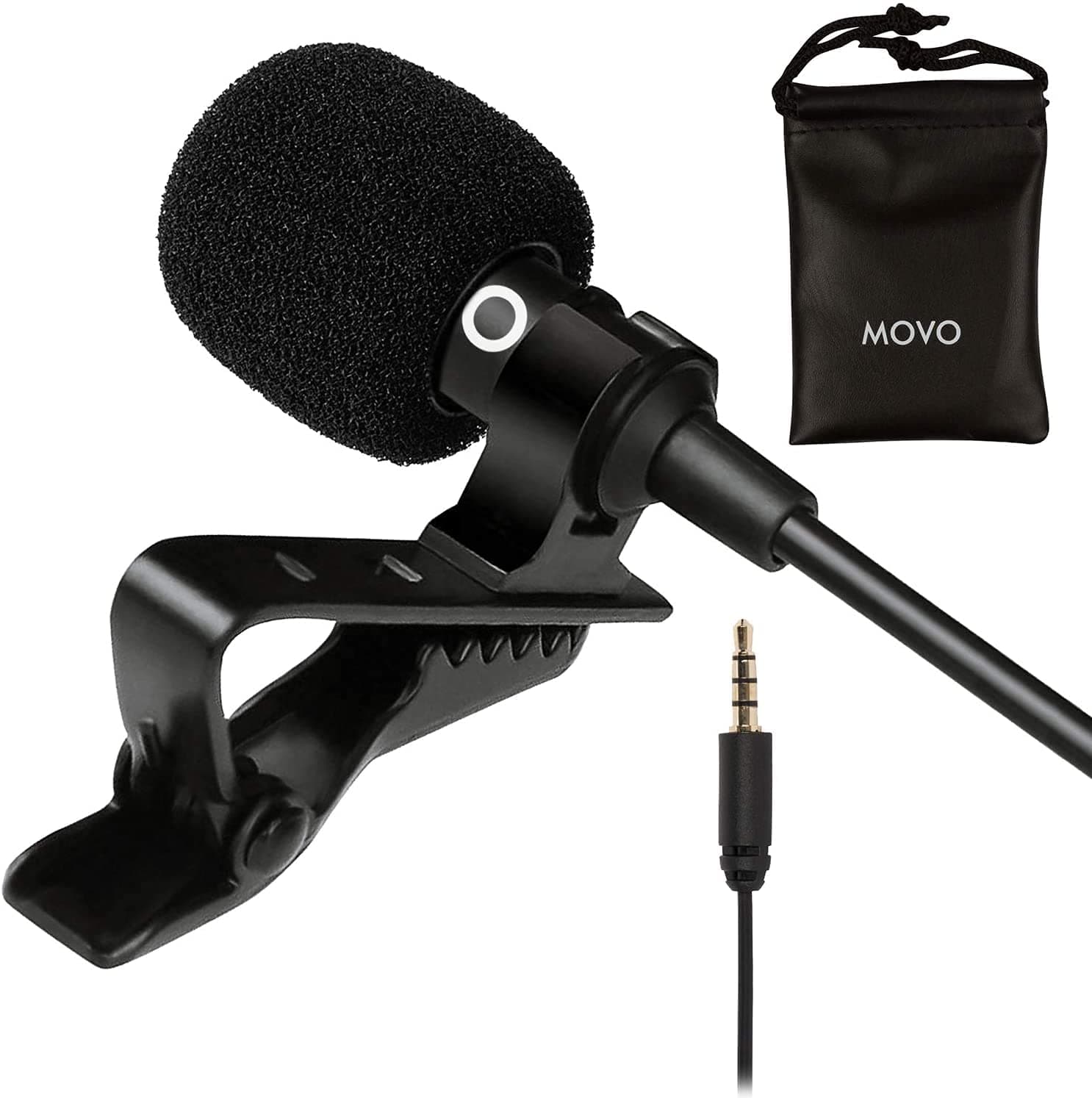 PM10 Lavalier Microphone and Lapel Microphone for iPhone, iPad, Android, and other Smartphones - Easy clip on microphone Perfect for Recording a Podcast, Vlog, Interview, YouTube