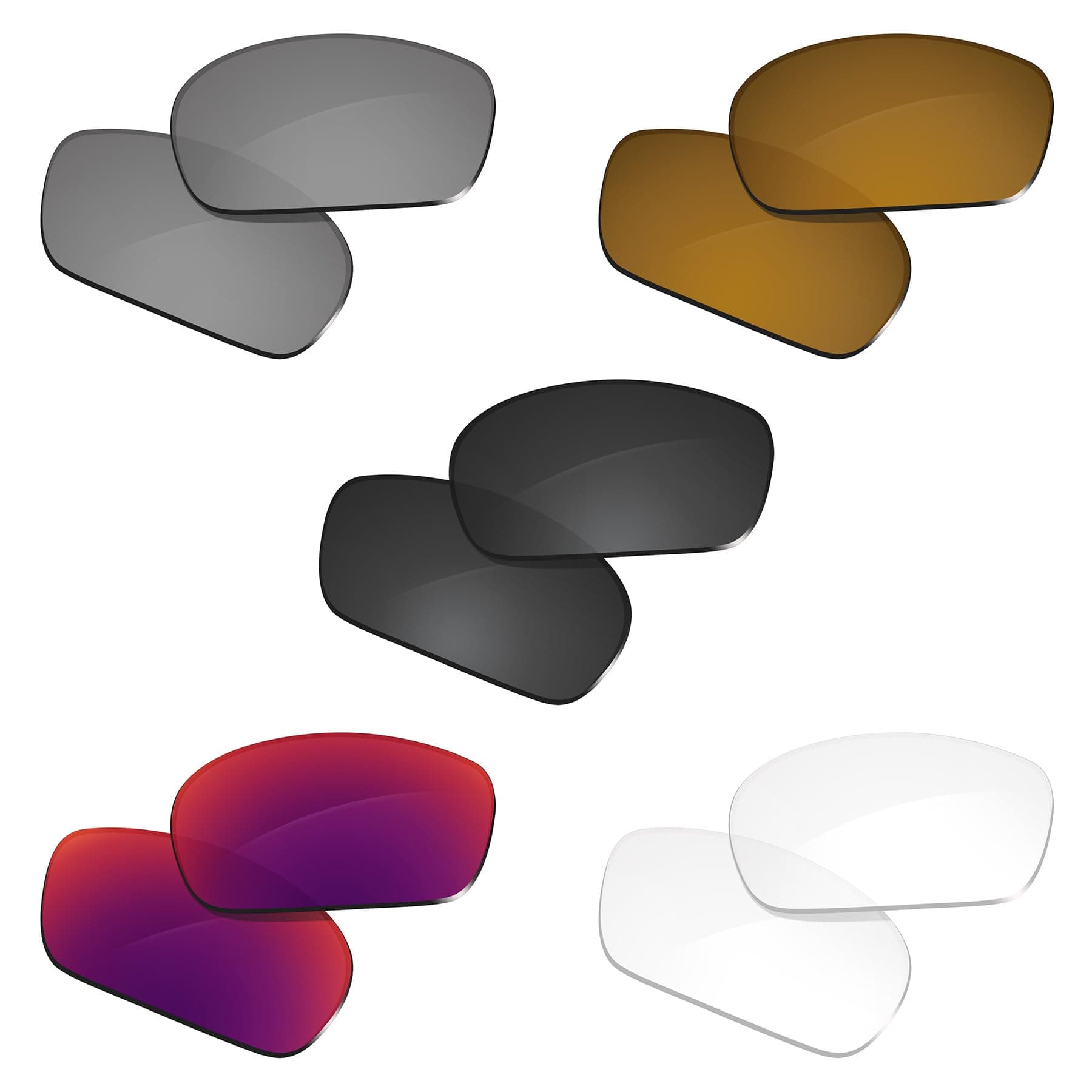 5 Pieces Replacement Lenses for STNGR Alpine Pack-BSMBC