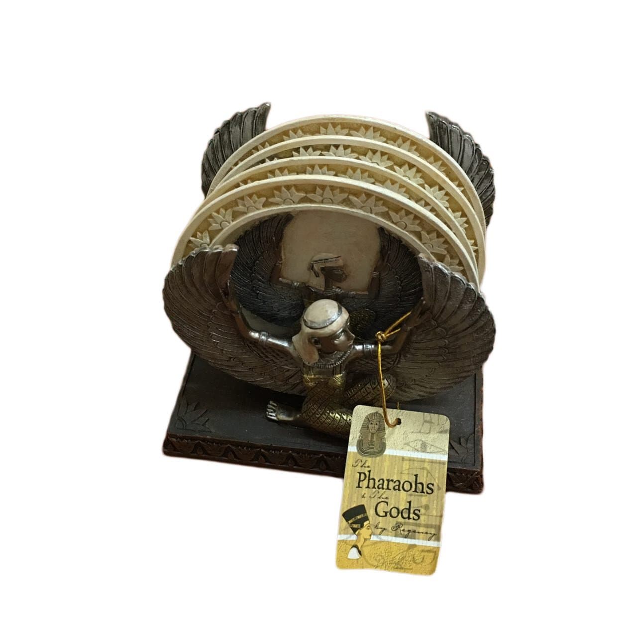 Set of 4 Coasters Egyptian Pharaoh Design