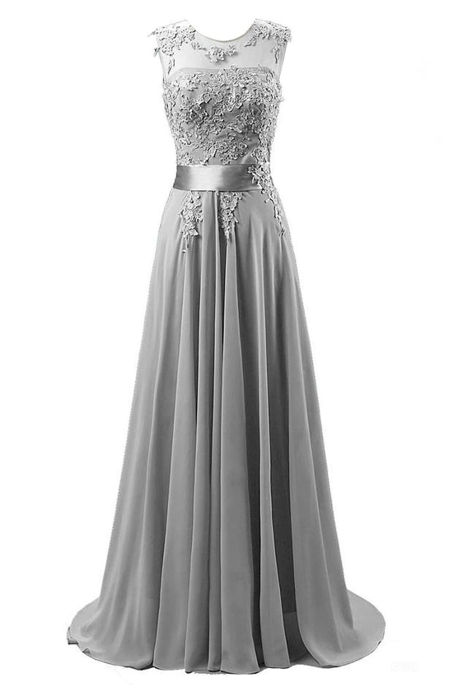 Edaier Women's Beaded Chiffon Evening Dresses