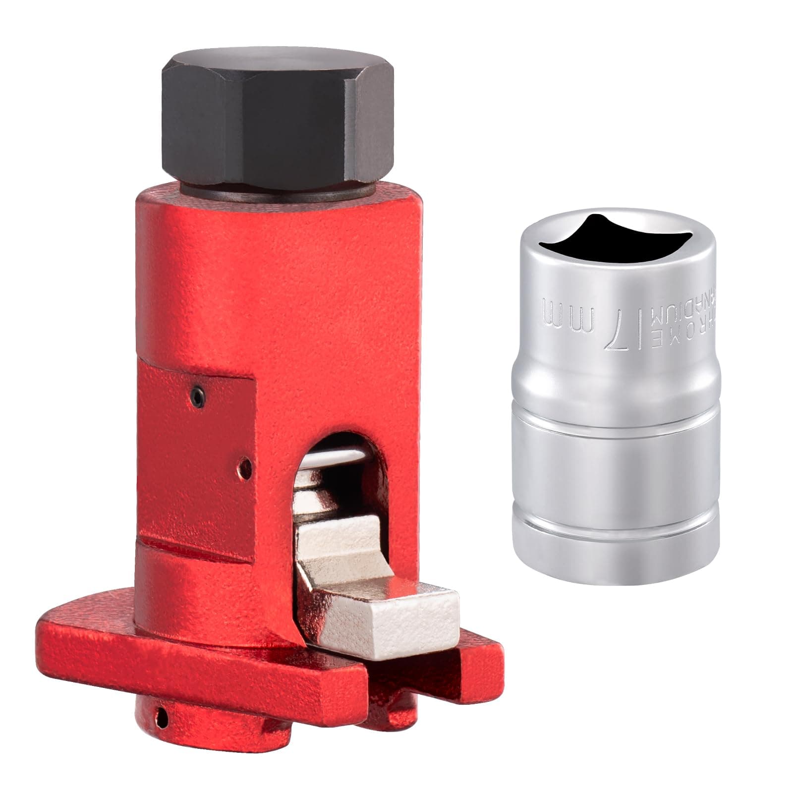 Spurtar Strut Spreader Tool 5.0-10.5 mm Suspension Knuckle Strut Spreader with 1/2" Drive Socket 17 mm External Hexagon Shock Absorber Tool Kit Fit for VW Audi BMW Mini and More