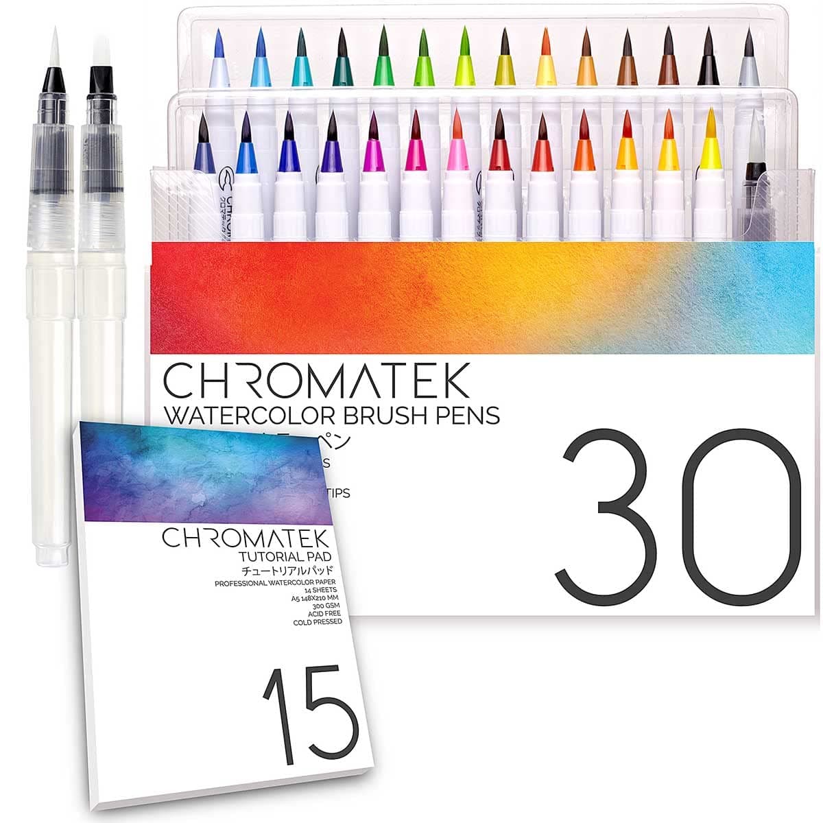 30 Watercolor Pen Set