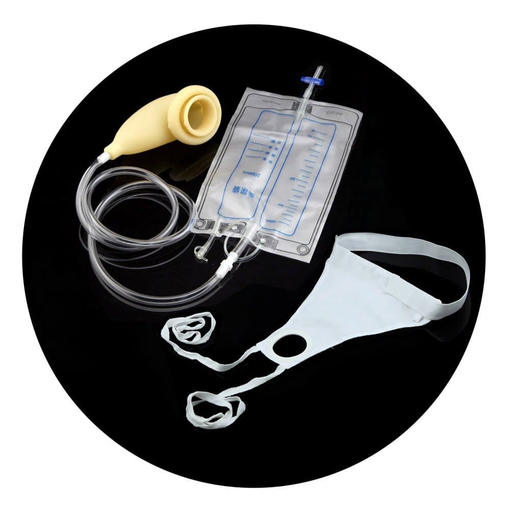 Owfeel 2000ml Man Protable Wearable Urine Bag Urinal System with Collection Urine Bag (2000ml Man Urine Bag)