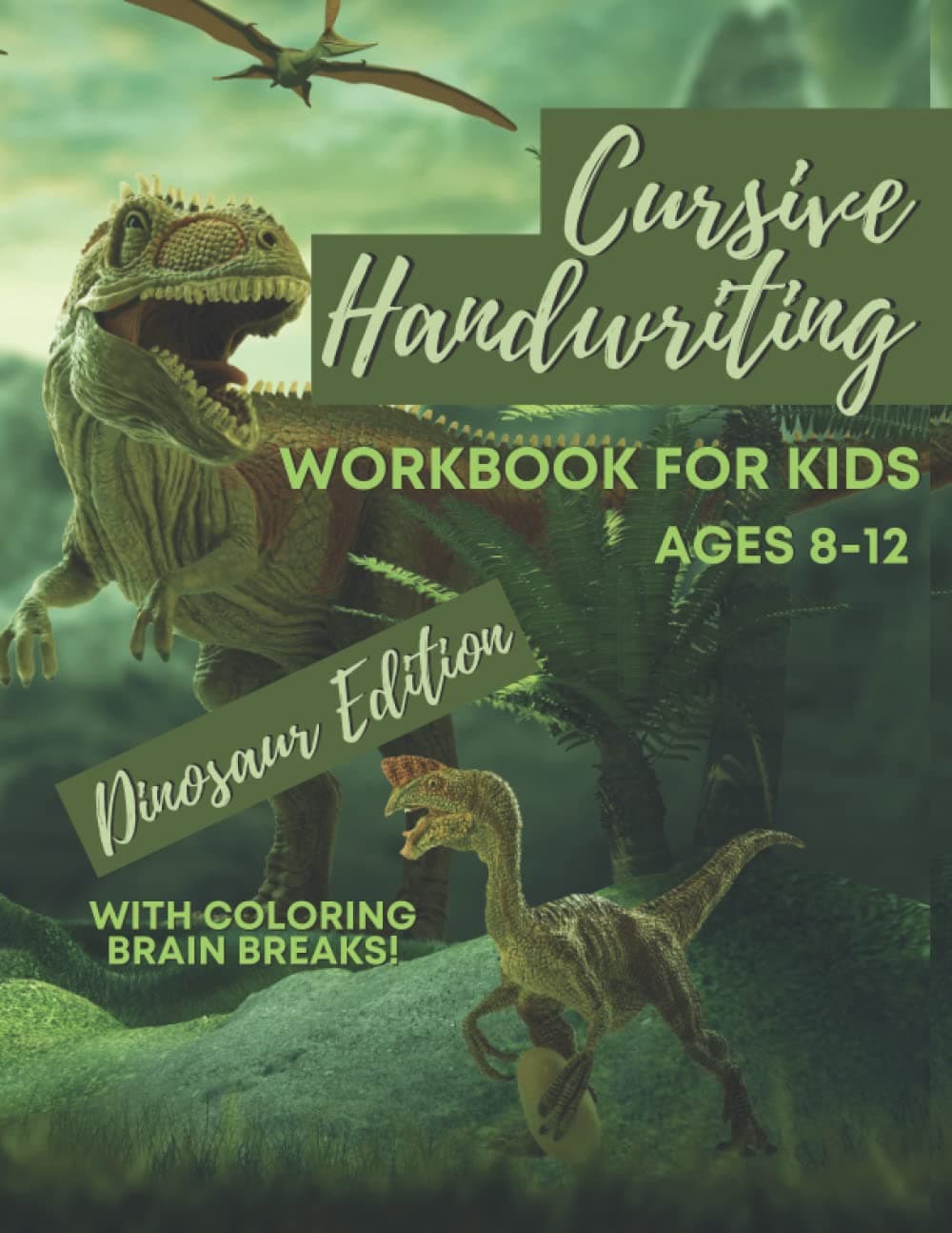 Cursive Handwriting Workbook For Kids Ages 8-12. Dinosaur Edition With Coloring Pages.: Cursive for beginners workbook. Cursive letter tracing book. ... Beginning Cursive Handwriting Workbooks.