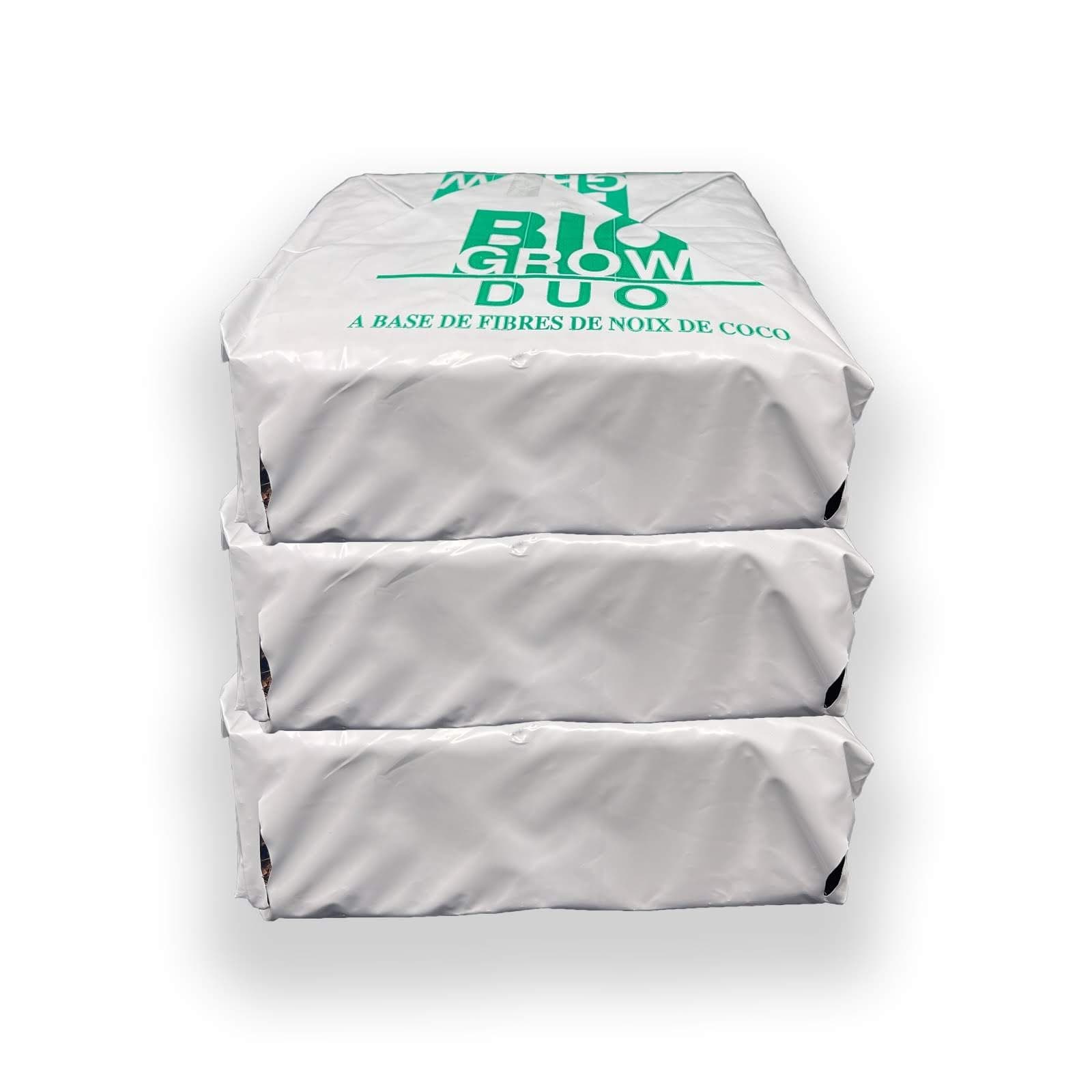 Bio-Grow Coco Peat Coir Bricks in 2 Gallon Grow Bags, 3-Pack