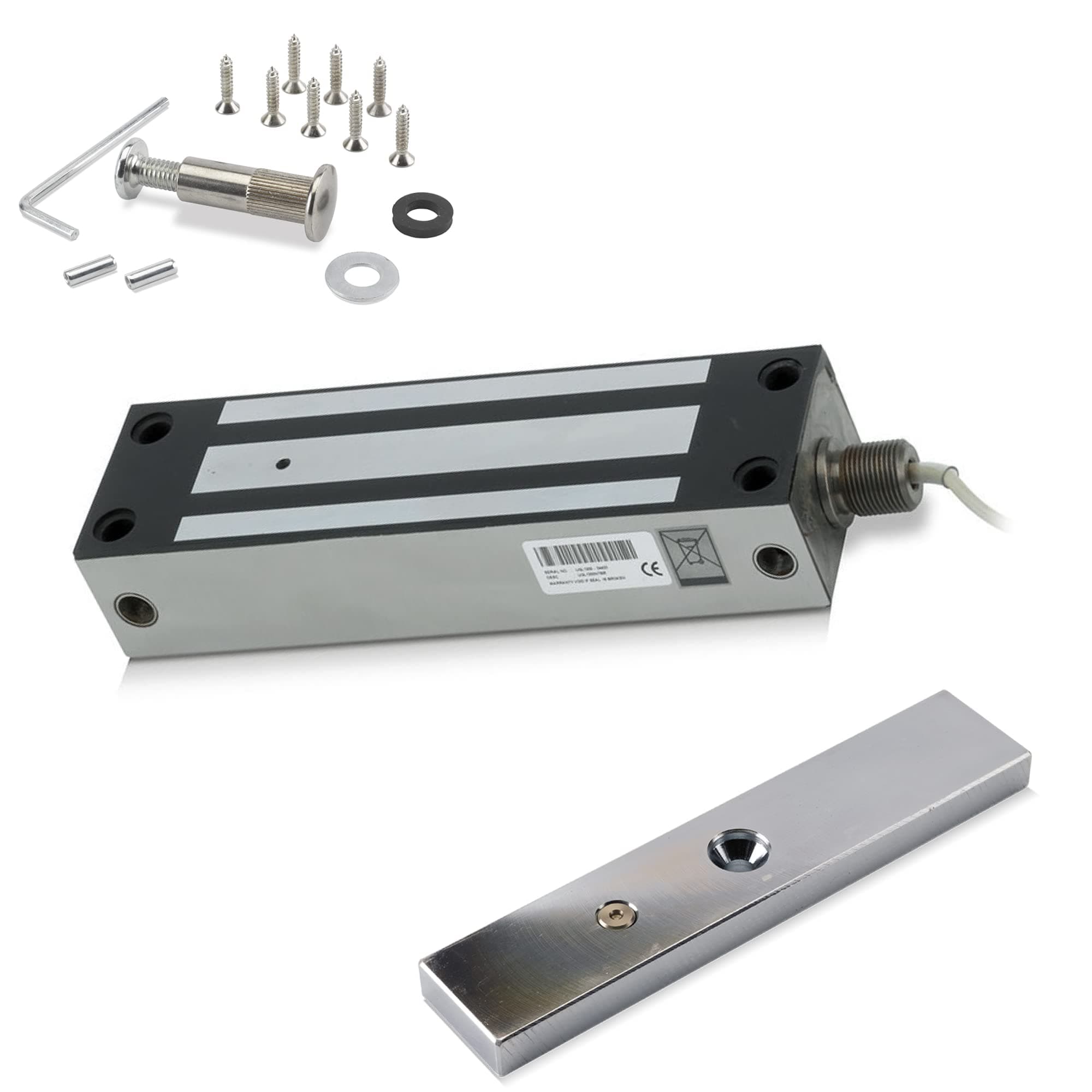 GL1200NTBR External Electromagnetic Lock Fail Safe External Security Maglock for Access Control Door Systems 545KG (1200lbs) Holding Force IP 67 Weather Resistant