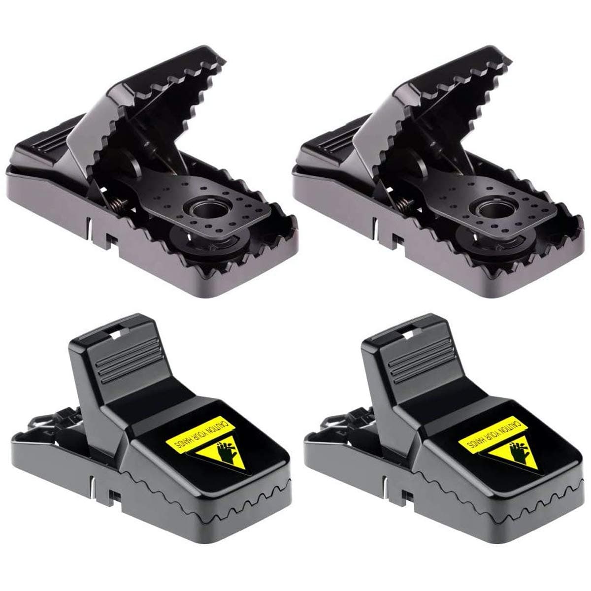 LESNICMouse Trap 4 Pack Recyclable, Best Reusable Mouse Traps That Work, Mice Traps Snap & Indoor Trap with Detachable Bait Cup, Very Effective & Safe Better Mouse Catcher