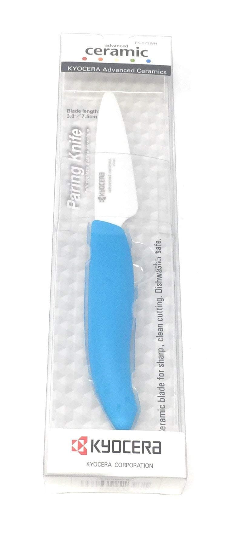 Advanced Ceramic Revolution Series 3-inch Paring Knife, Blue Handle, White Blade