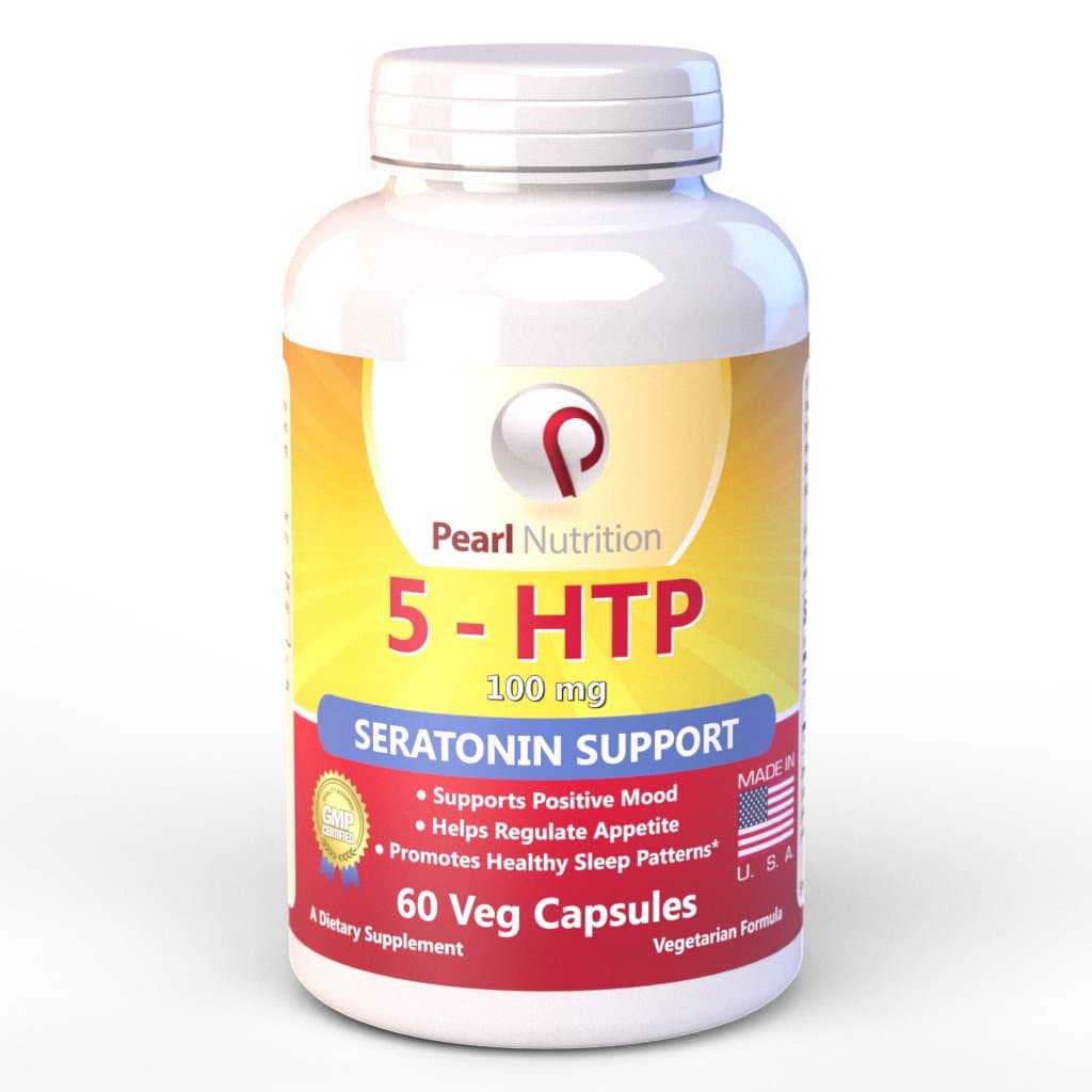 5-HTP 100mg Veggie Capsules - Seratonin Support - Best 5 HTP Supplement - 100% Satisfaction Guarantee