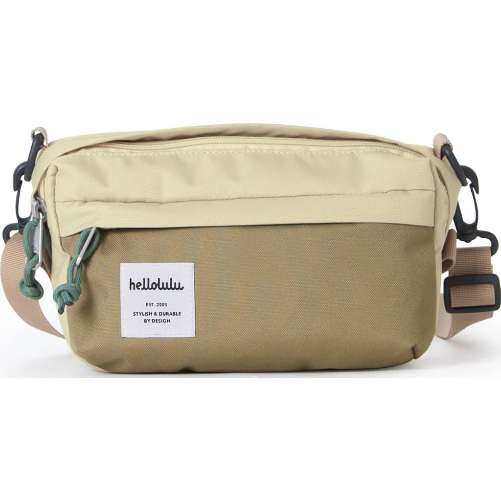 Hellolulu Hollis Mini Shoulder Bag - Almond/Khaki